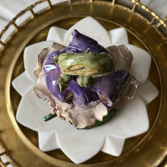 Heather Goldminc Fairy House Tea Light Candle Holder - 2001 Blue Sky Clayworks - Picture 7 of 11